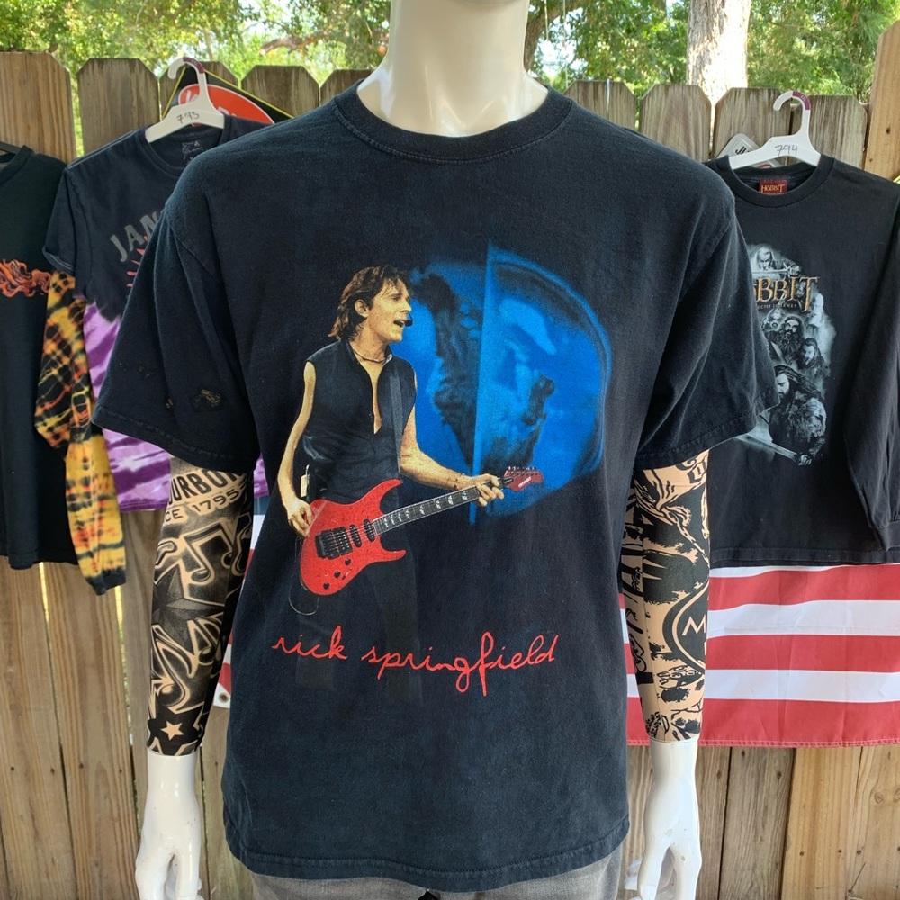 Vintage 00s  Rick Springfield The day after yesterday 2005 tour T-shirt Size L